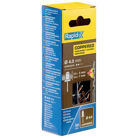 Rivetto Rapid 5001462 Punta Da Trapano Ø 4 X 10 Mm Rame Alluminio (50 Unità) - Foto 4