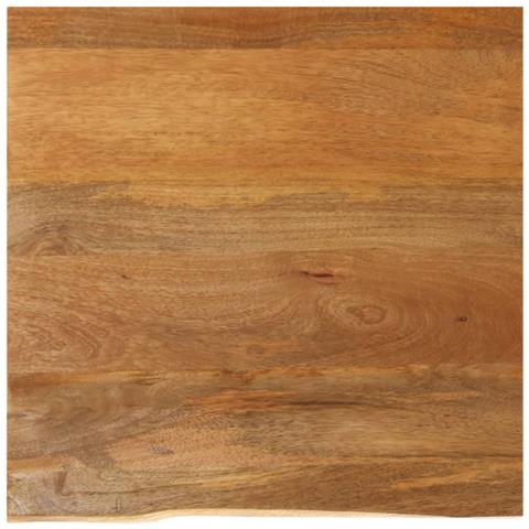 Piano Tavolo Bordi Vivi 80x80x2,5 Cm In Legno Massello Di Mango - Foto 1