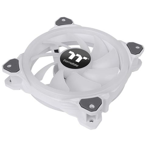 Riing Trio 12 RGB Radiator Fan White TT Premium Edition Universale Ventilatore 12 cm Bianco 3 pz - Foto 2