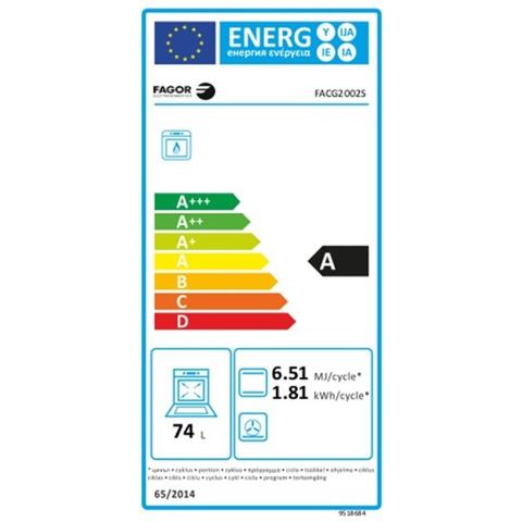 Fornello A Gas 4 Fuochi Facg2002s Potenza 3000w Capacita 74 Litri Colore Argento - Foto 2