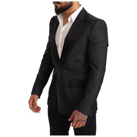 Blazer Giacca Cappotto Slim Fit Verde Nero - It48 - M - Foto 2