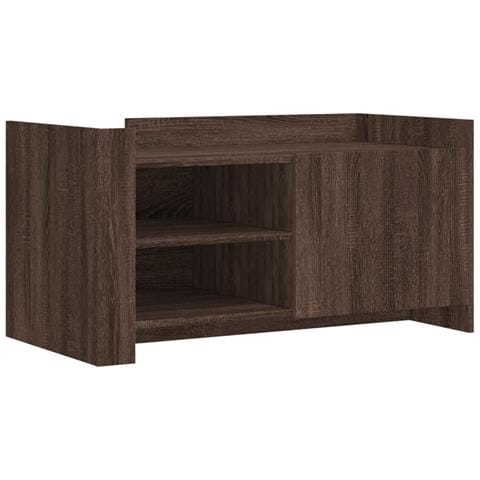 Tavolino Salotto Rovere Marrone 100x50x50 Cm Legno Multistrato - Foto 2