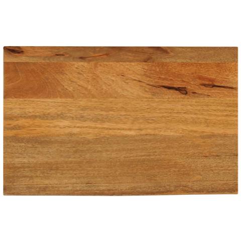 Piano Tavolo Bordi Vivi 50x40x2,5 Cm In Legno Massello Di Mango - Foto 1