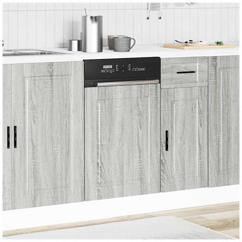 Pannello Lavastoviglie Porto Grigio Sonoma 45x1,5x67 Cm - Foto 3