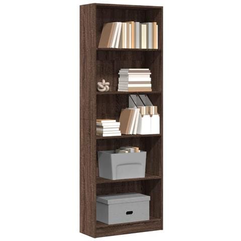Libreria Rovere Marrone 60x24x176 Cm In Legno Multistrato - Foto 1