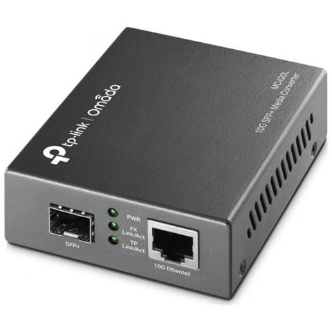 Tp-link Mc420l Convertitore Multimediale Di Rete 10000 Mbit/s Modalità Multipla, Modalità Singola Nero - Foto 1