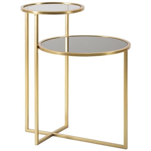 Tavolino Mf570 - Oro - Metallo - 50x40x60,5 Cm - Foto 2