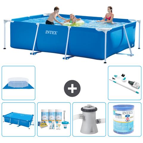 Piscina Fuori Terra - Rettangolo - 300x200x75 Cm - Blu - Include Accessori Coordinati A226 - Foto 1