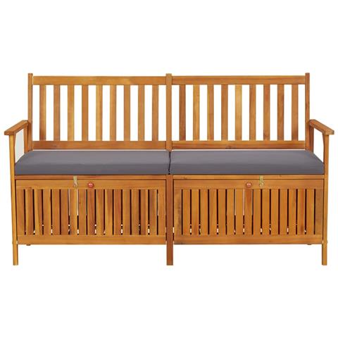 Lusso Casadino -  Cassapanca Con Cuscino 148 Cm In Legno Massello Di Acacia - Foto 1