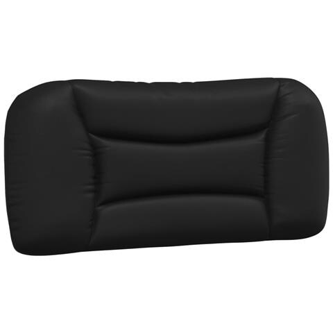 Cuscino Testiera Hvar Nero 80 Cm In Similpelle - Foto 1