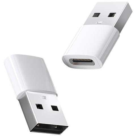 Adattatore Da Usb C A A A 2 Pezzi (plastica Abs) Per Ricarica E Trasferimento Dati Rapidi - Foto 1