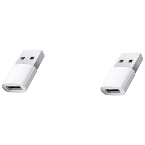 Adattatore Da Usb C A A A 2 Pezzi (plastica Abs) Per Ricarica E Trasferimento Dati Rapidi - Foto 2