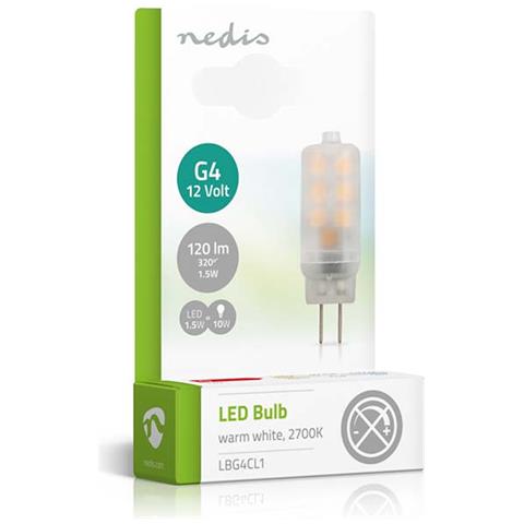 Lampada Miniaturizzata A Led G4 1,5w 120lm 2700k Ipx2 Compatta, Trasparente - Foto 2