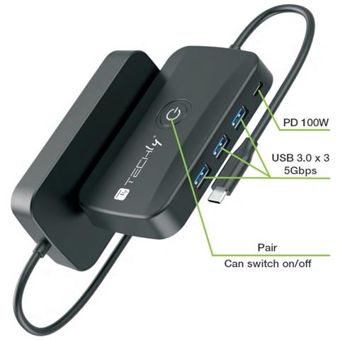 Adattatore Video Extender Wireless con Hub USB-C 5-IN-1 - Foto 2