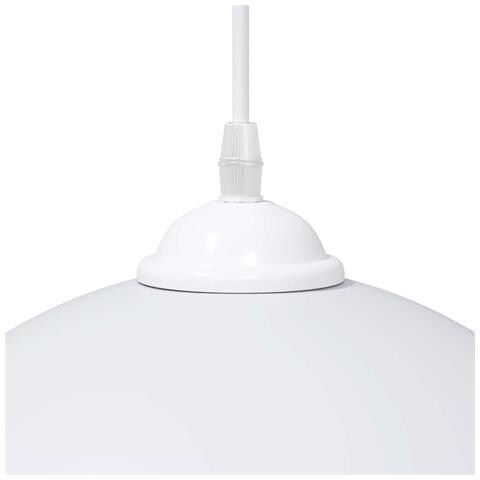 Lampada a Sospensione 2 pz Regolabile E27 Bianco Ø 30cm Metallo - Foto 9