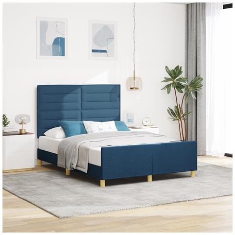 Letto in tessuto blu  140x200 cm - Foto 2