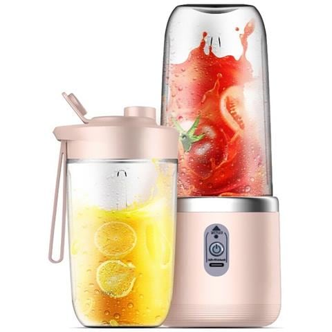 Frullatore Portatile Ricaricabile Con 6 Lame - Tazza Singola Pink - Foto 1