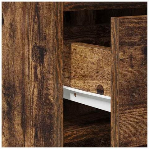 Tavolo da Trucco con cassetto 3 pcs Marrone 40 x 41 x 75 cm - Foto 9