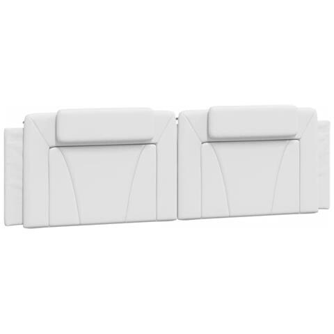 Cuscino Testiera Bianco 183 cm in Similpelle - Foto 1