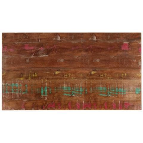 Piano Tavolo 110x60x3,8 cm Rettangolare in Massello di Recupero - Foto 1