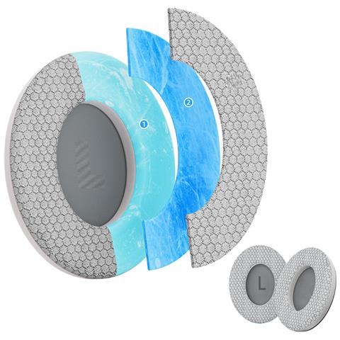 Cuscinetti Auricolari Di Ricambio Compatibili Con Cuffie Bose Qc45/qc45ii/qc45sc/qc35/qc35ii (paio) Grey - Foto 3