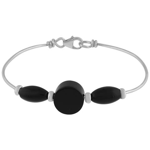 Bracciale Oni In Argento Nero ""unique Silver"" 925 - Foto 1