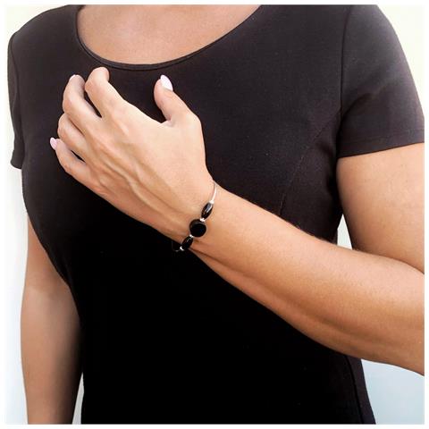 Bracciale Oni In Argento Nero ""unique Silver"" 925 - Foto 2