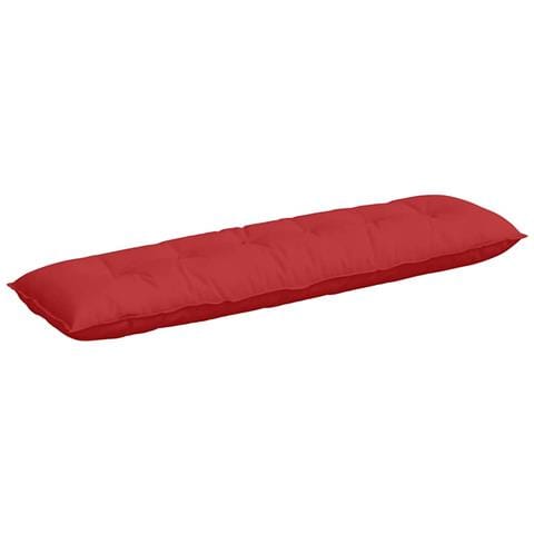 Cuscino per Schiena Rosso 180 x 19 x 50 cm Tessuto - Foto 1