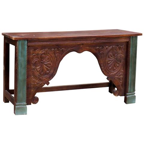 Mobile Da Ingresso In Legno Marrone 187x43x86h - Foto 2