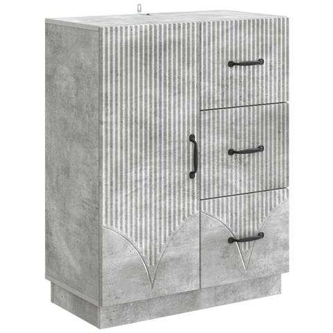 Credenza Grigio Cemento 66 x 34,5 x 87 cm Legno ingegnerizzato - Foto 1