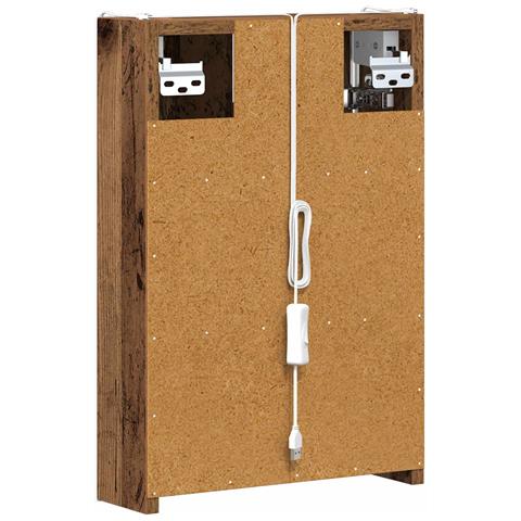 Mobiletto per specchio da bagno Legno vecchio 33 x 11,5 x 50 cm - Foto 9