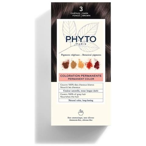 Color Kit 3 Castano Scuro Latte Rivelatore 50 ml + Crema Colorante 50 ml + Maschera Protettiva Colore 12 ml + Guanti - Foto 1