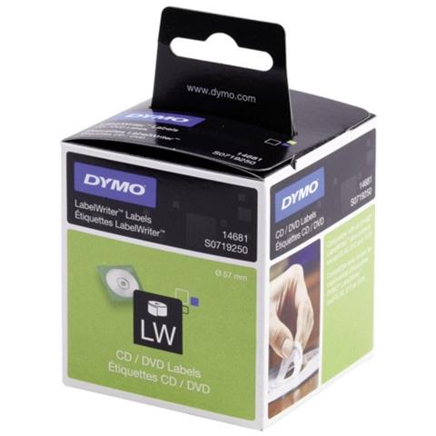rotolo 160 etichette lw diam. 57mm x cd / dvd bianco 146810 - Foto 2