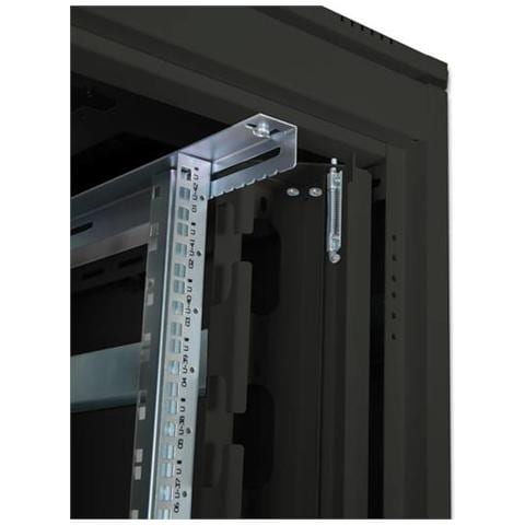 ARMADIO 42 UNITA' LINEA PROFESSIONALE MM. (A) 2020 X (lL) 800 X (P) 1000 COLORE NERO RAL 9005 - Foto 5