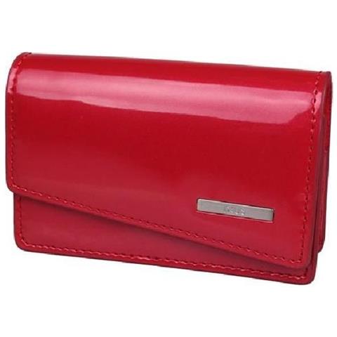 Custodia per Fotocamera Compatta in Pelle Rossa 0039X576 - Foto 4