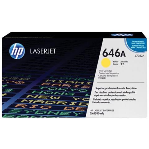 vers CF032AC Toner Originale Giallo per LaserJet CM4540 MF Capacit? 12500 Pagine - Foto 1