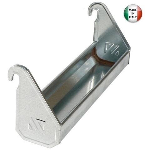 Abbeveratoio per polli 50 cm in lamiera zincata con ganci - Foto 1