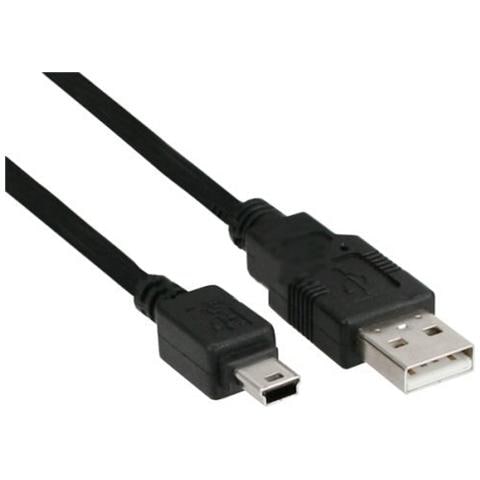 1m USB 2.0, USB A, Mini-USB B, Maschio / maschio - Foto 1
