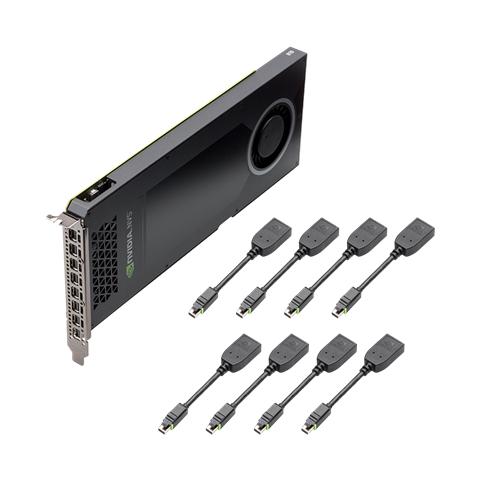 NVS 810 4 GB DDR3 PCI Express x16 3.0 / 8 x Mini DisplayPort - Foto 1