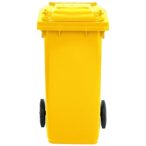 Bidone Carrellato Per Raccolta Differenziata 120 Litri - Giallo - Foto 3