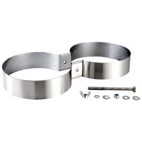 Cinghie, Zaini, Fasce Per Bombole Tecnomar Inox Double Tank Ring 18l Bombole 216 Mm Diameter - Foto 1