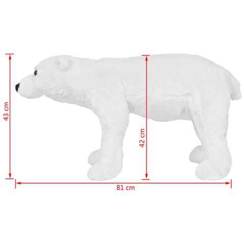 Orso Polare in Peluche in Piedi Bianco XXL - Foto 2