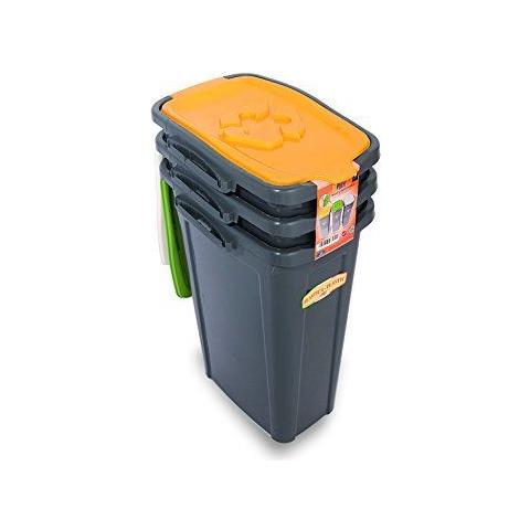 Pattumiere Pattumiera Tris Bidone Per La Raccolta Differenziata Slim Duplast - Foto 1