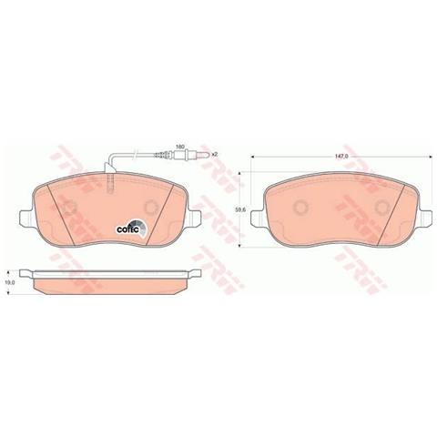 Kit Pastiglie Freno Gdb1503 - Foto 1