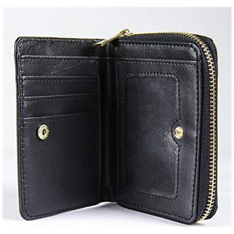 Setola Artitesania Portafoglio Cartellino Mickey Donna Nero Dimensioni: 3x90x12 Cm (l X H X L) - Foto 5