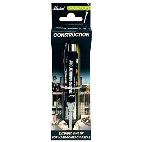 Markal Trades Marker 96264 Secco Starter Set, Contiene: 1 Penna + 1 Set Cartucce: Grafite / Rosso / Giallo - Foto 1