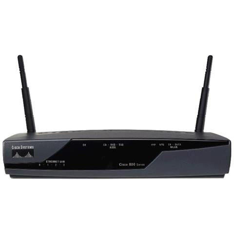 Cisco 877 ADSL, BGP, EIGRP, OSPF, Ethernet, Fast Ethernet, SNMP, HTTP, Telnet, 3DES, AES, Nero, 24 MB - Foto 1