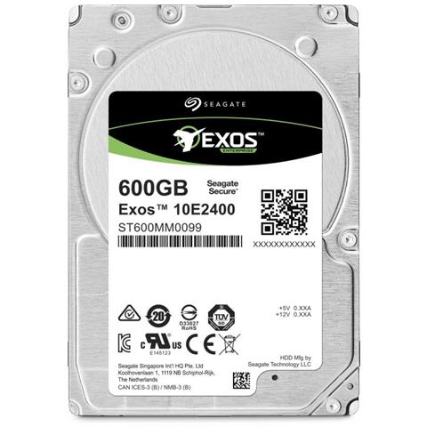 Hard Disk Interno Exos E Capacità 600GB 2.5" Interfaccia SAS 12 Gb / s Buffer 256MB 10000 rpm - Foto 2