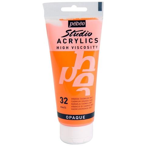 Pittura Acrilica Opaca - Arancio Di Cadmio - 100 Ml - Foto 1
