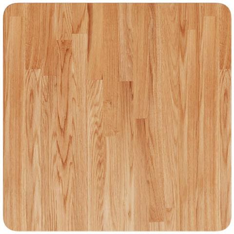 Piano Tavolo Quadrato Marrone Chiaro 50x50x2,5 Rovere Trattato - Foto 4